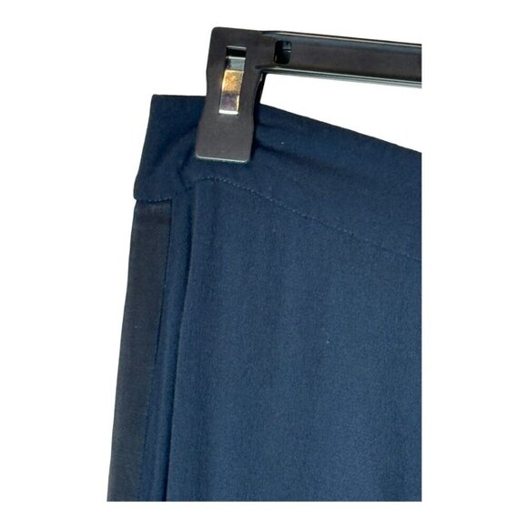 Free People Pants Womens 0 Black Rayon Satin Stripe Wide Leg High Rise - Picture 5 of 10